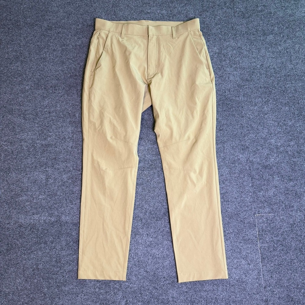 Fabletics Mens Only-Pant Khaki Performance Chino Slim Straight 30x30 *32x27*